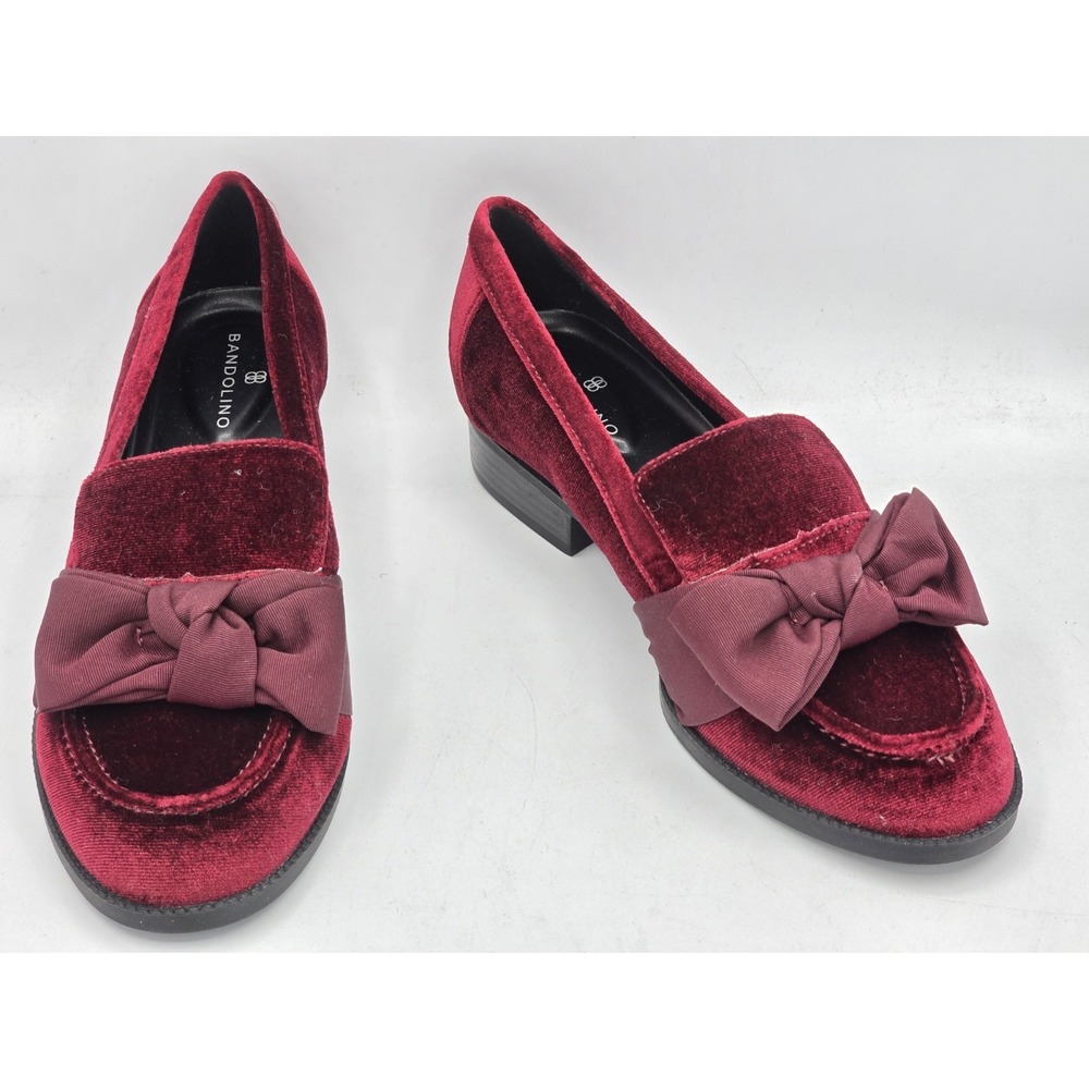 Bandolino Lomb Women's Suede Burgundy Loafers Shoes Sz 6M NWOB